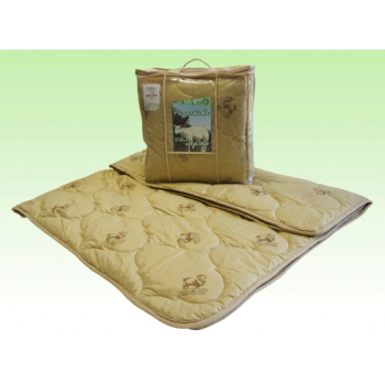 Одеяло из овечьей шерсти Романтика 200x220, 172x205, 140x205 (силиконизированное волокно)